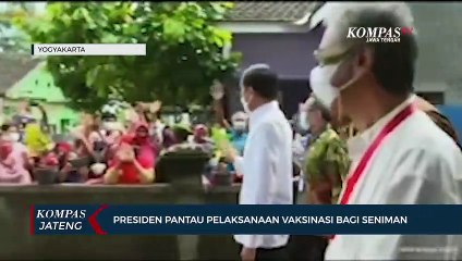 Presiden Pantau Pelaksanaan Vaksinasi Bagi Seniman