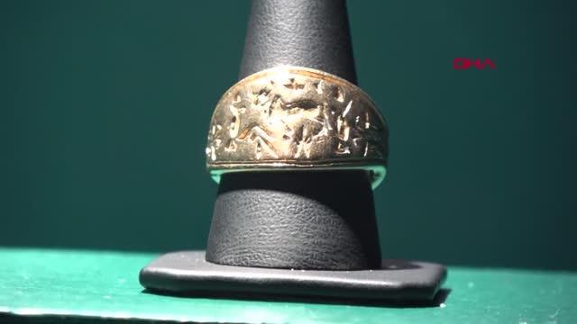 Arkeoloji Müzesinin gözdesi; Hitit dönemine ait altın mühür yüzük