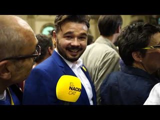 Ernest Maragall surt a celebrar els resultats de Barcelona