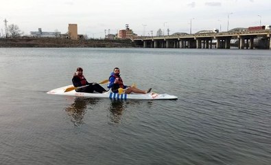 Kızılırmak Nehri'nde kahveli kano keyfi