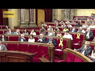 Quim Torra llegeix la carta de Jordi Turull