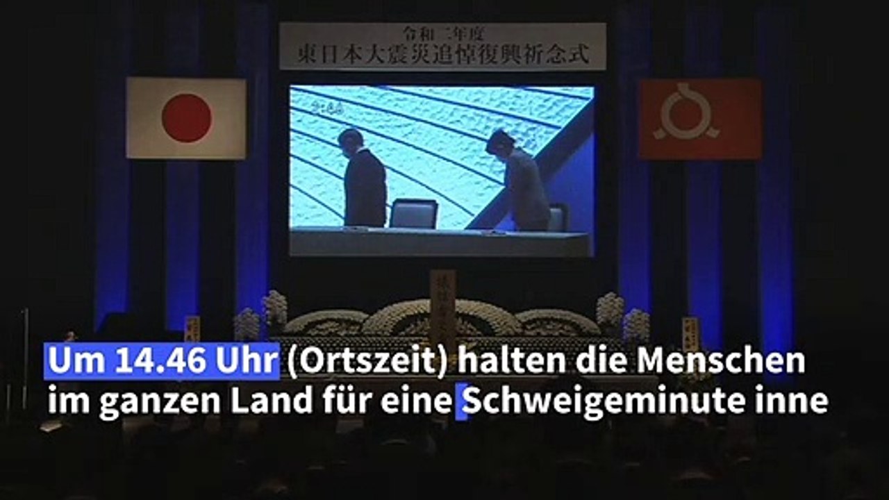 Schweigeminute in Japan zehn Jahre nach Fukushima-Katastrophe