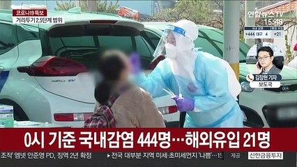 확진 465명, 내일 거리두기 조정…미국발 변이 확인