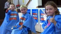 6-year-old triplets take part in World's Greatest Shave