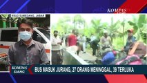 Polisi Gelar Olah TKP Laka Bus Ziarah di Sumedang yang Tewaskan 27 Orang