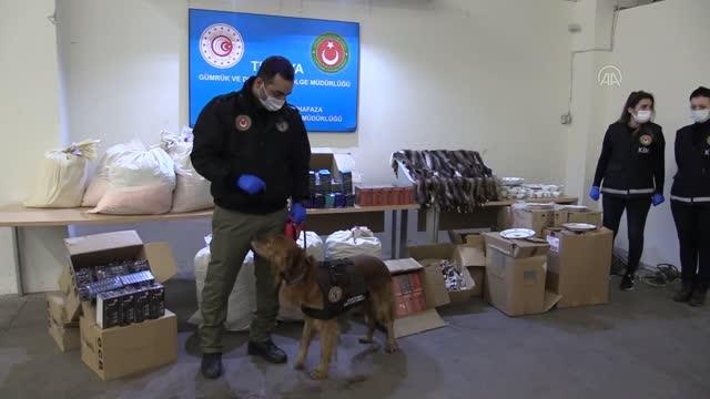 Kapıkule'de son bir haftada 63 kilogram esrar, 736 bin uyuşturucu hap ve kaçak ticari eşya ele geçirildi