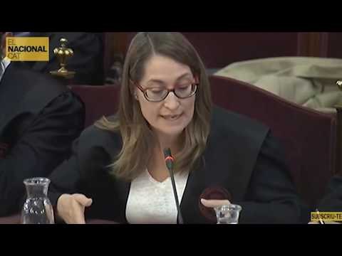 JUDICI PROCÉS | Marina Roig acusa de tratar la manifestación como una amenaza