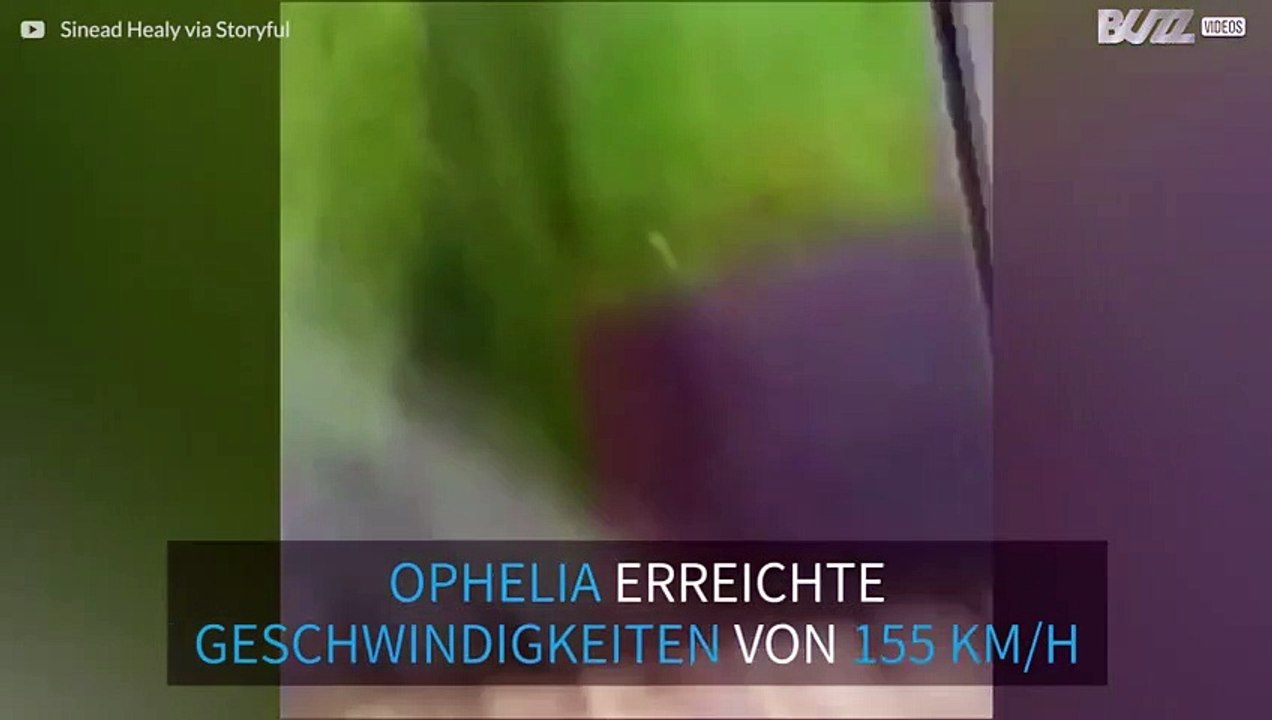 Ophelia trifft auf Irland und fordert zwei Todesopfer