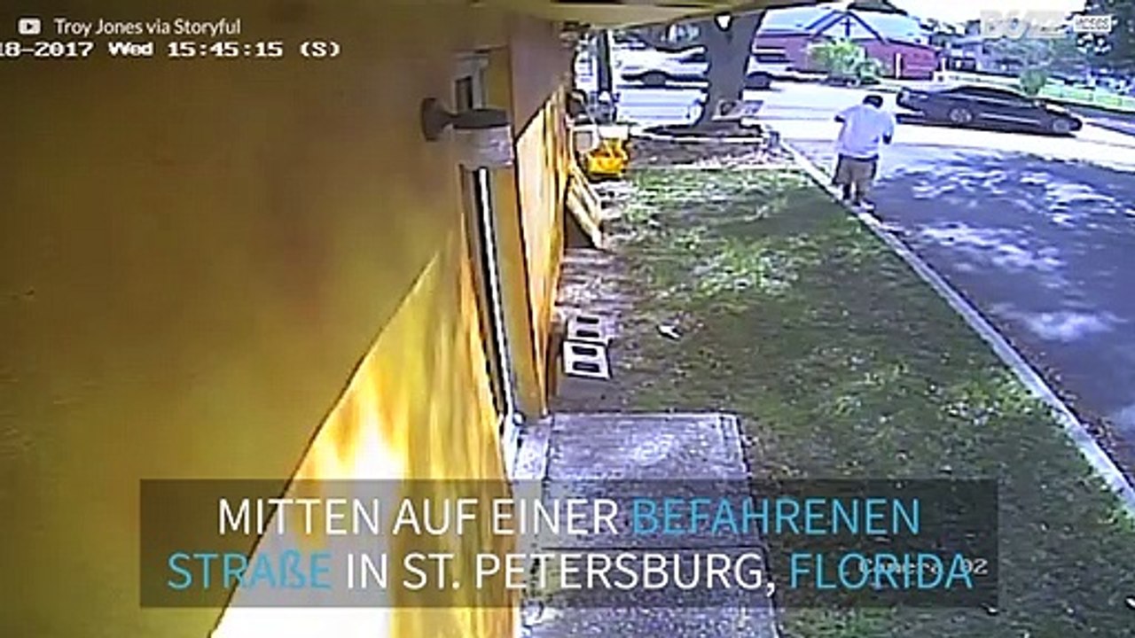 Notlandung in Florida - Flugzeug kracht in Autos