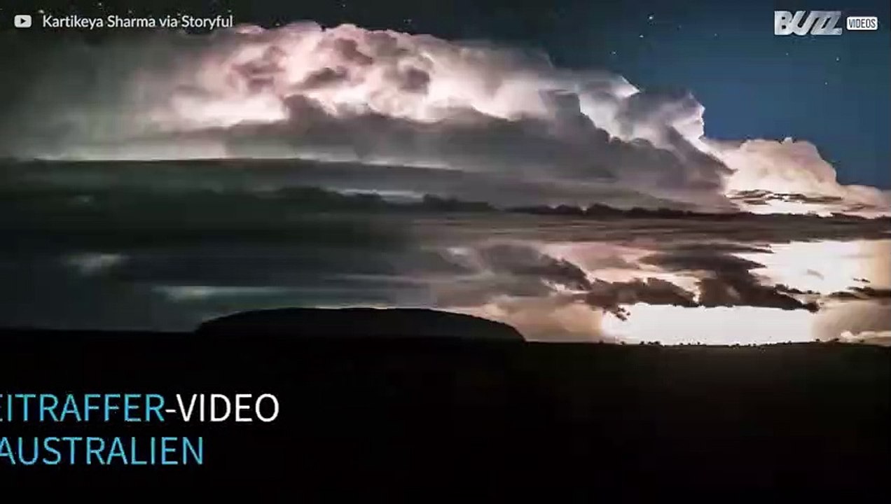 Zeitraffer-Video eines australischen Sturms