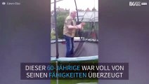 Dieser Trampolinsprung ging voll daneben!