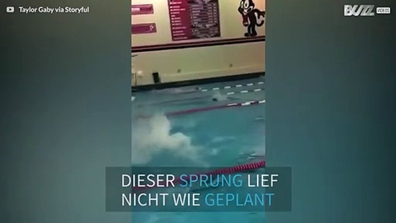 Wie man nicht in den Pool springt