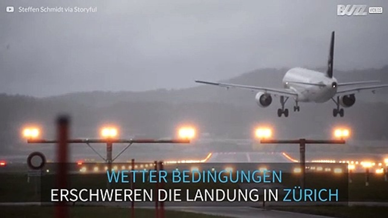 Stürme verursachen angsteinflößende Landungen in Zürich