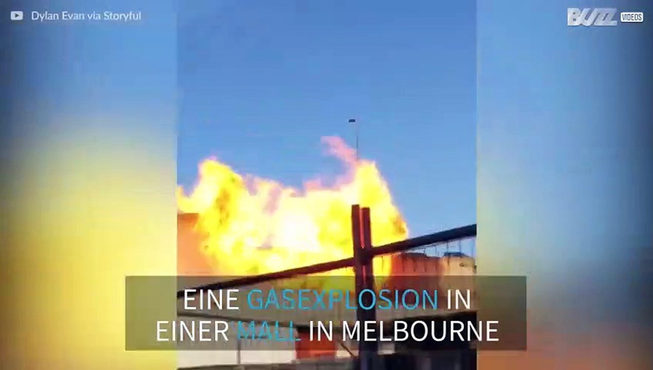 Dramatische Gasexplosion in einer Shopping Mall in Melbourne