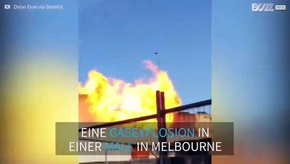 Dramatische Gasexplosion in einer Shopping Mall in Melbourne