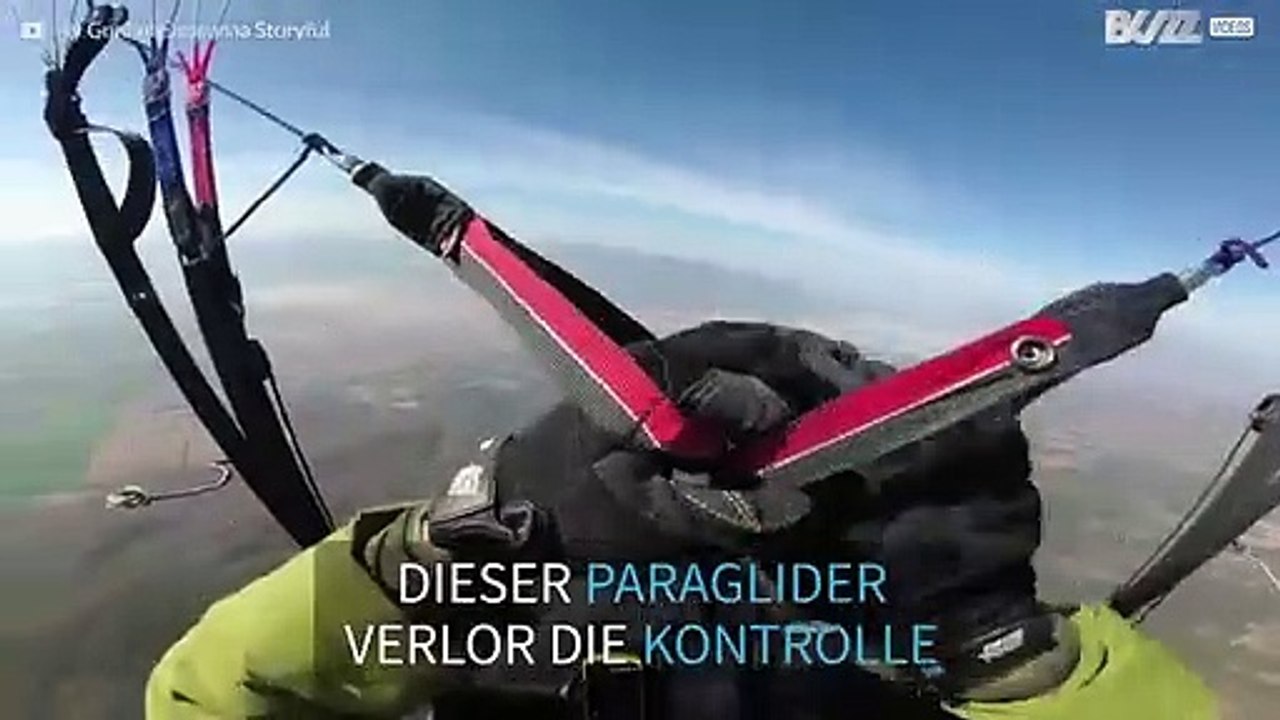 Paraglider verliert Kontrolle