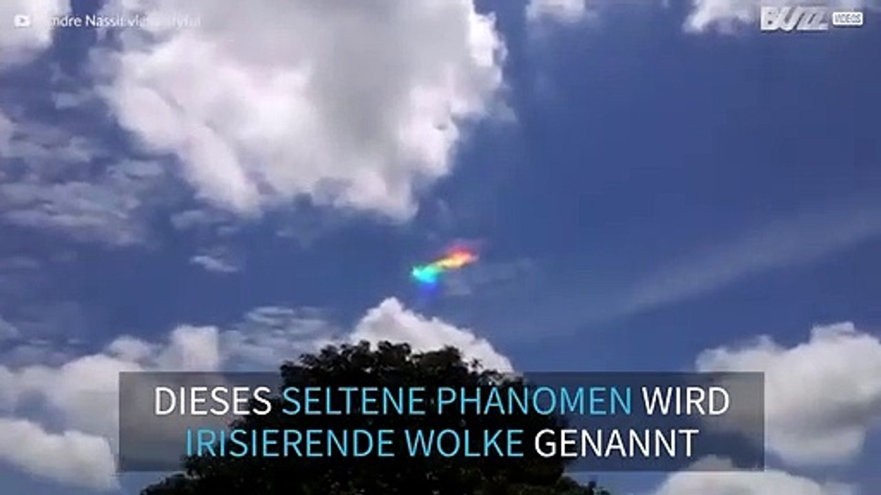 Beeindruckendes Naturschauspiel – Seltener Regenbogen am Himmel über Brasilien
