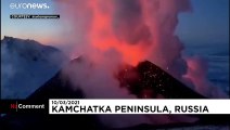 فيديو: ثوران بركان في شبه جزيرة كامتشاتكا الروسية