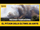 Imatges incendi Ribera de l'Ebre