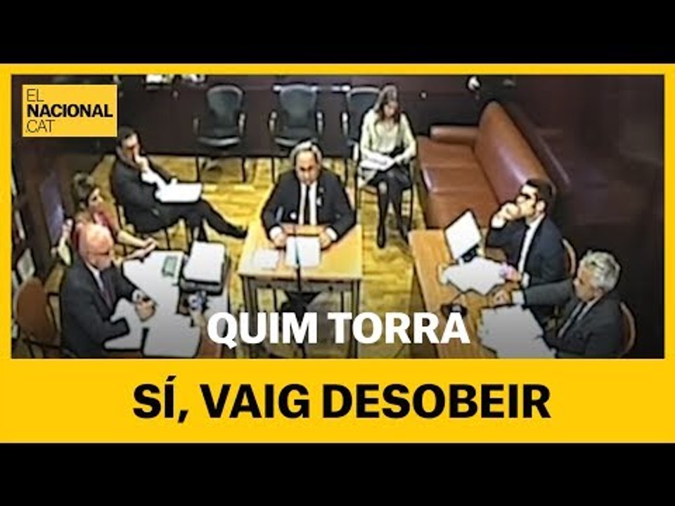  Torra al TSJC pels llaços grocs: "Sí, vaig desobeir"
