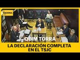  LA DECLARACIÓN COMPLETA DE QUIM TORRA EN EL TSJC