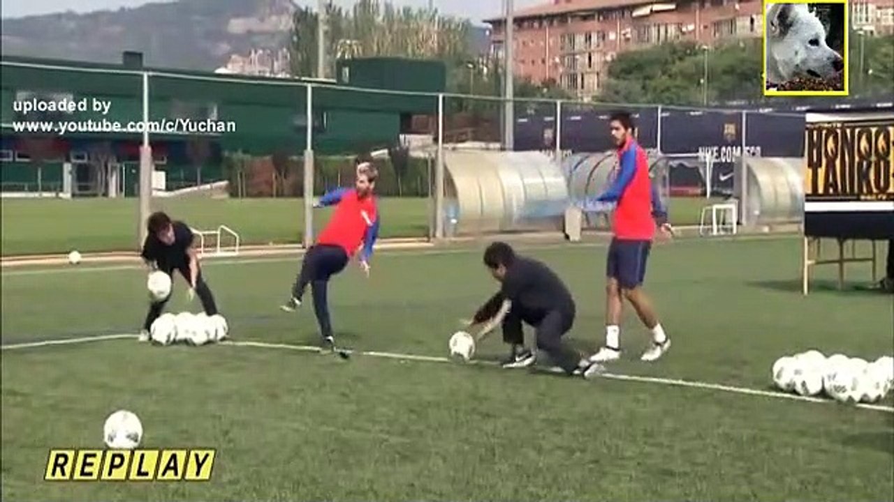 Messi ve Suarez'den heyecan dolu yarışma!