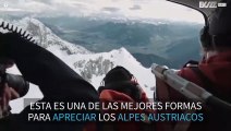 Alpes austriacos vistos desde un helicóptero