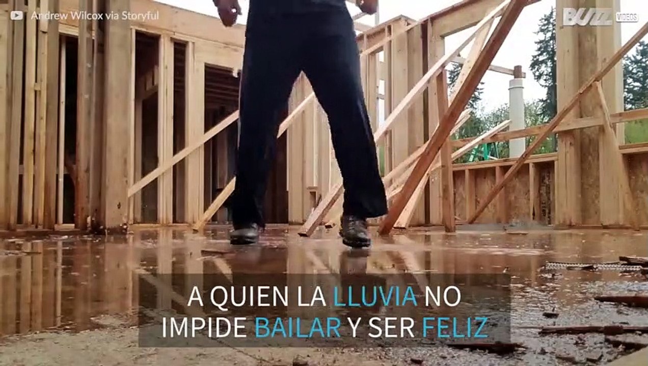 ¡A mal tiempo, buena cara: encantado de bailar bajo la lluvia!