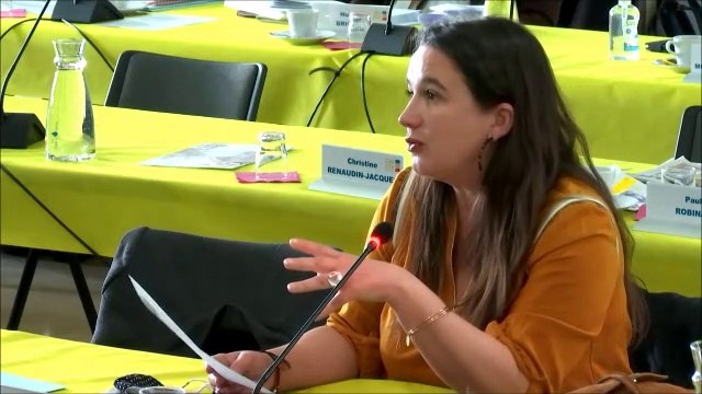 Céline MAGLICA. Amendement et vote du voeu contre les fermetures de classes en Côte-d'Or. Session du 8 mars 2021