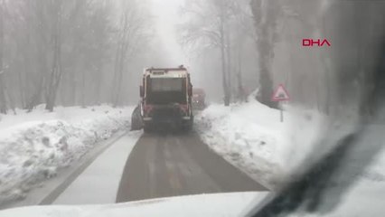 KOCAELİ Kartepe'de kar yağışı etkili oldu