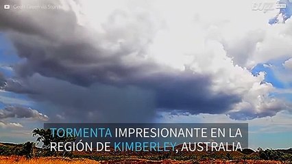 Time-lapse de una gran tormenta en Australia