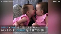 Estas gemelas tienen cariño para dar y tomar