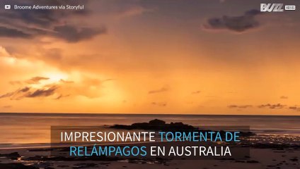 ¡El time-lapse de una impresionante tormenta!