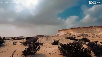 El desierto en Qatar grabado en un fascinante time-lapse
