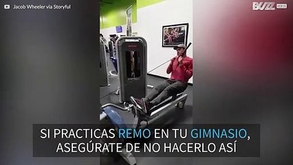 ¡Así se hace remo en el gimnasio!