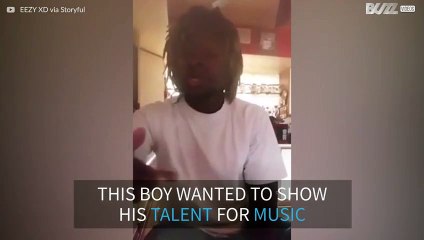 Teenager goes viral after his voice breaks mid-video