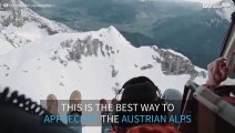 Open-door helicopter adventure through the Austrian Alps!