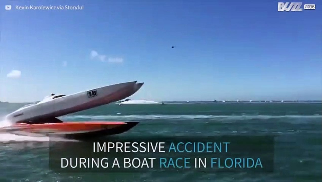 Shocking high speed boat accident