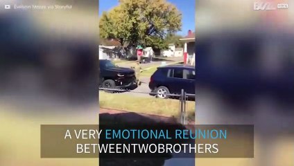 Emotional brothers reunion after 4 years apart