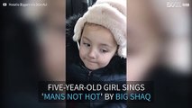 Child sings Big Shaq's famous song, 'Mans Not Hot'