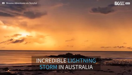 Time-lapse of an incredible lightning storm