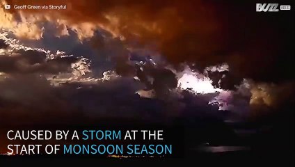 Incredible storm in the Australian sky