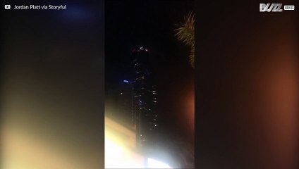 Brutal lightning strikes Australian skyscraper