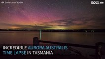Incredible aurora australis time lapse in Tasmania