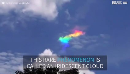 Rare rainbow cloud spotted in the sky in Brazil