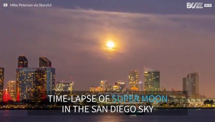 Super moon lights up the California sky on the first day of the new year