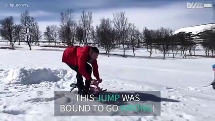 Sleigh jump ends really poorly