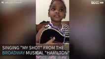 3-year-old sings Broadway musical with her older sister