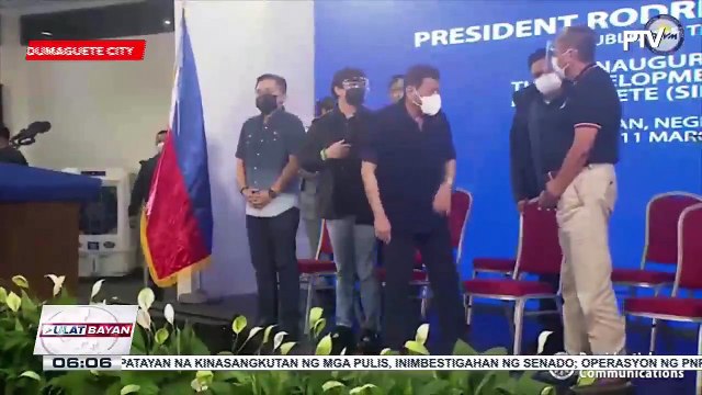 Pangulong #Duterte, nanguna sa inagurasyon ng ni-renovate na Dumaguete-Sibulan Airport at gusali ng Dumaguete Sea Port