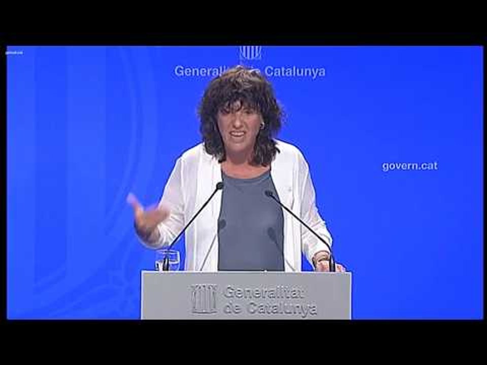 EN DIRECTE - Roda de premsa per informar dels acords de Govern